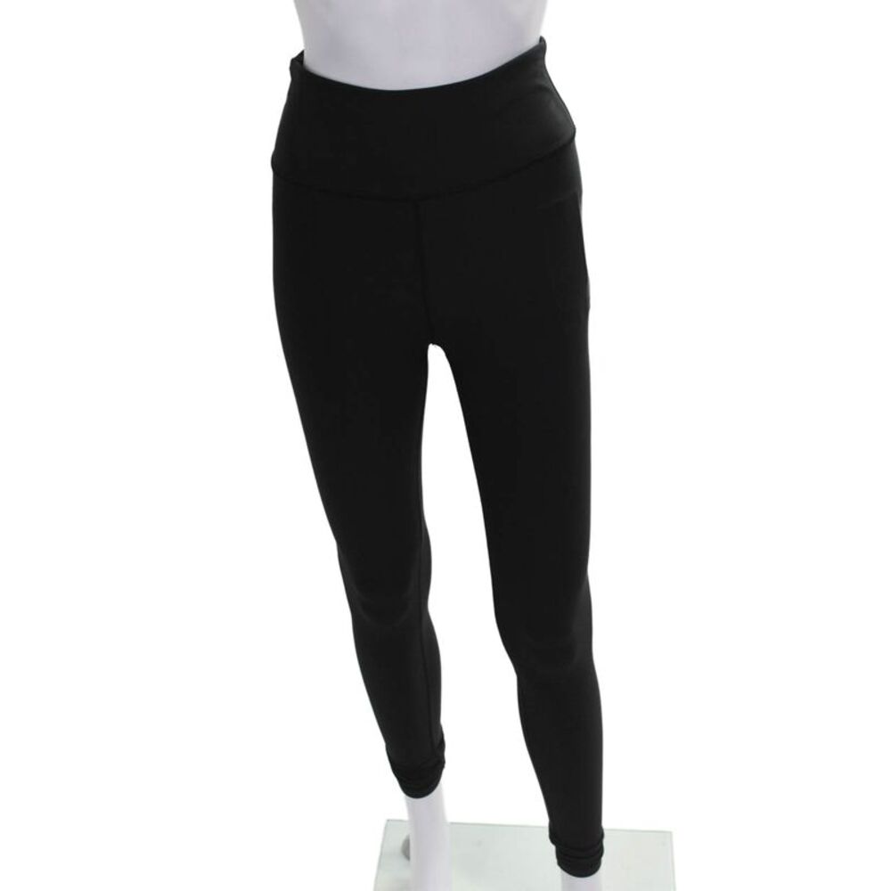 Soul Womens Ankle Leggings Black Polyester Blend Size S